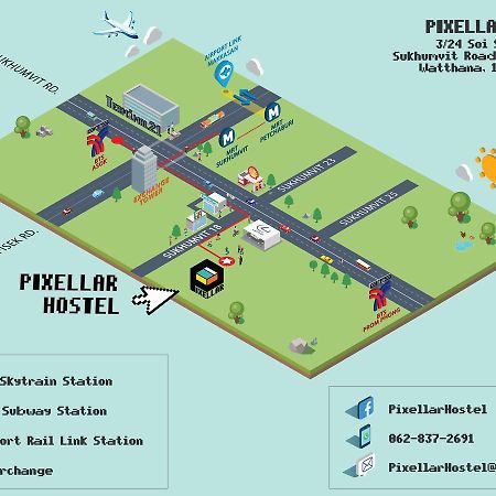 Pixellar Hostel バンコク都 エクステリア 写真